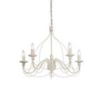 Πολυέλαιος Ideal Lux Corte SP5 Χειροποίητος Μεταλλικός Πεντάφωτος - Image 2