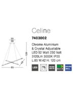 CELINE  LED CRYSTAL- ΜΟΝΤΕΡΝΟ ΦΩΤΙΣΤΙΚΟ ΤΗΣ ΕΤΑΙΡΕΙΑΣ