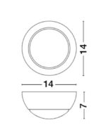 Απλίκα τοίχου Led - μεταλλική - adjustable - Odin - Nova Luce