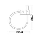 Spot led τοίχου - αλουμίνιο - adjustable - Geneva - Nova Luce