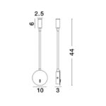 Spot led τοίχου - αλουμίνιο - adjustable - Jaco - Nova Luce