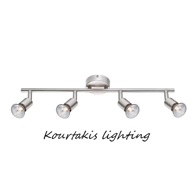 Spot τοίχου μεταλλικό μοντέρνο _ τέσσερα φώτα _ Base _ Nova Luce