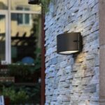 Επίτοιχο Φωτιστικό Lutec Bonn Στεγανό Εξωτερικού Χώρου από Χυτό Αλουμίνιο Ανθρακί σε δύο Εκδόσεις