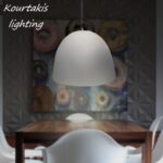 φωτιστικό luma_μοντέρνα μεταλλική καμπάνα_αλουμίνιο