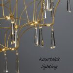 φωτιστικό led κρεμαστό-μέταλλο και γυαλί - goro - Nova Luce