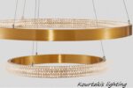 φωτιστικό led κρεμαστό-μοντέρνο-dimmable-ρυθμιζόμενο σχήμα-3 rings-Preston-Nova Luce
