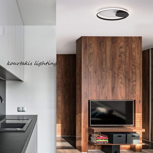 Φωτιστικό οροφής - Led - Μαύρο - FULINE - Nova luce