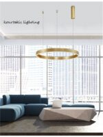 Κρεμαστό φωτιστικό D:80 - Χρυσό - MOTIF - Nova Luce