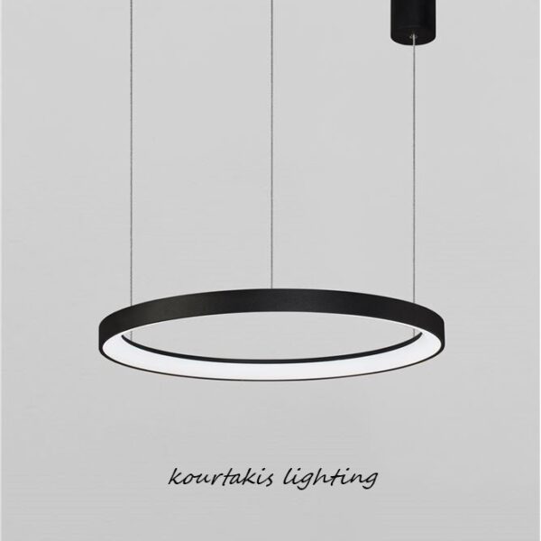 Κρεμαστό φωτιστικό - Μαύρο - PERTINO - Nova Luce D48