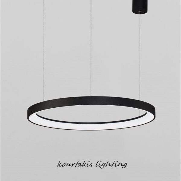 Κρεμαστό φωτιστικό - Μαύρο - PERTINO - Nova Luce D58