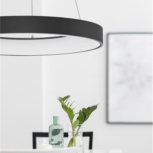 Κρεμαστό φωτιστικό οροφής - RANDO THIN  - Nova Luce  - Μαύρο