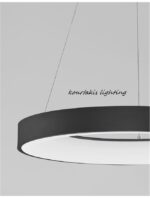 Κρεμαστό φωτιστικό οροφής - RANDO THIN  - Nova Luce  - Μαύρο