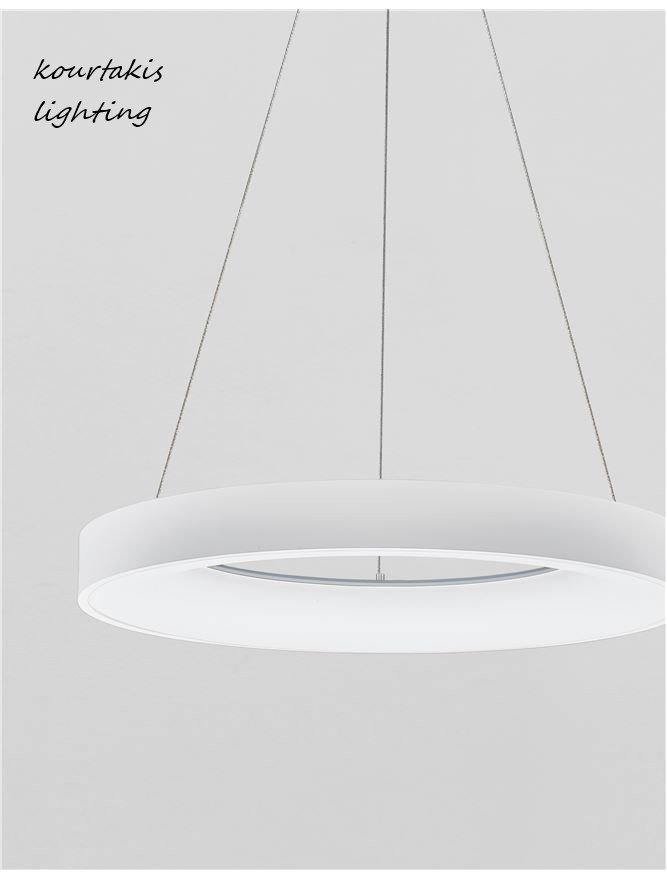 Κρεμαστό φωτιστικό οροφής - RANDO THIN  - Nova Luce  - Άσπρο