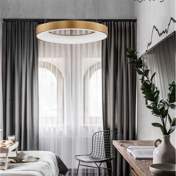 Κρεμαστό φωτιστικό οροφής - RANDO THIN  - Nova Luce  - Χρυσό