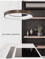 Κρεμαστό φωτιστικό οροφής - RANDO THIN  - Nova Luce  - Καφέ