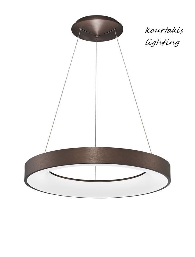 Κρεμαστό φωτιστικό οροφής - RANDO THIN  - Nova Luce  - Καφέ