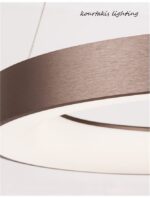 Κρεμαστό φωτιστικό οροφής - RANDO THIN  - Nova Luce  - Καφέ