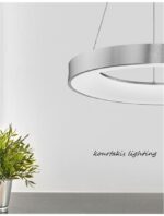 Κρεμαστό φωτιστικό οροφής - RANDO THIN  - Nova Luce  - Ασημένιο