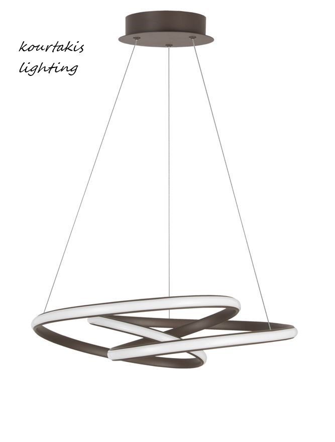 Μοντέρνο κρεμαστό φωτιστικό οροφής Καφέ - MENTON - Nova Luce