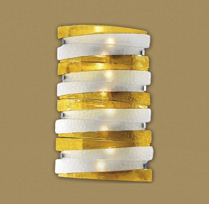 Πλαφονιέρα Γυάλινη Οκτάφωτη Μοντέρνα