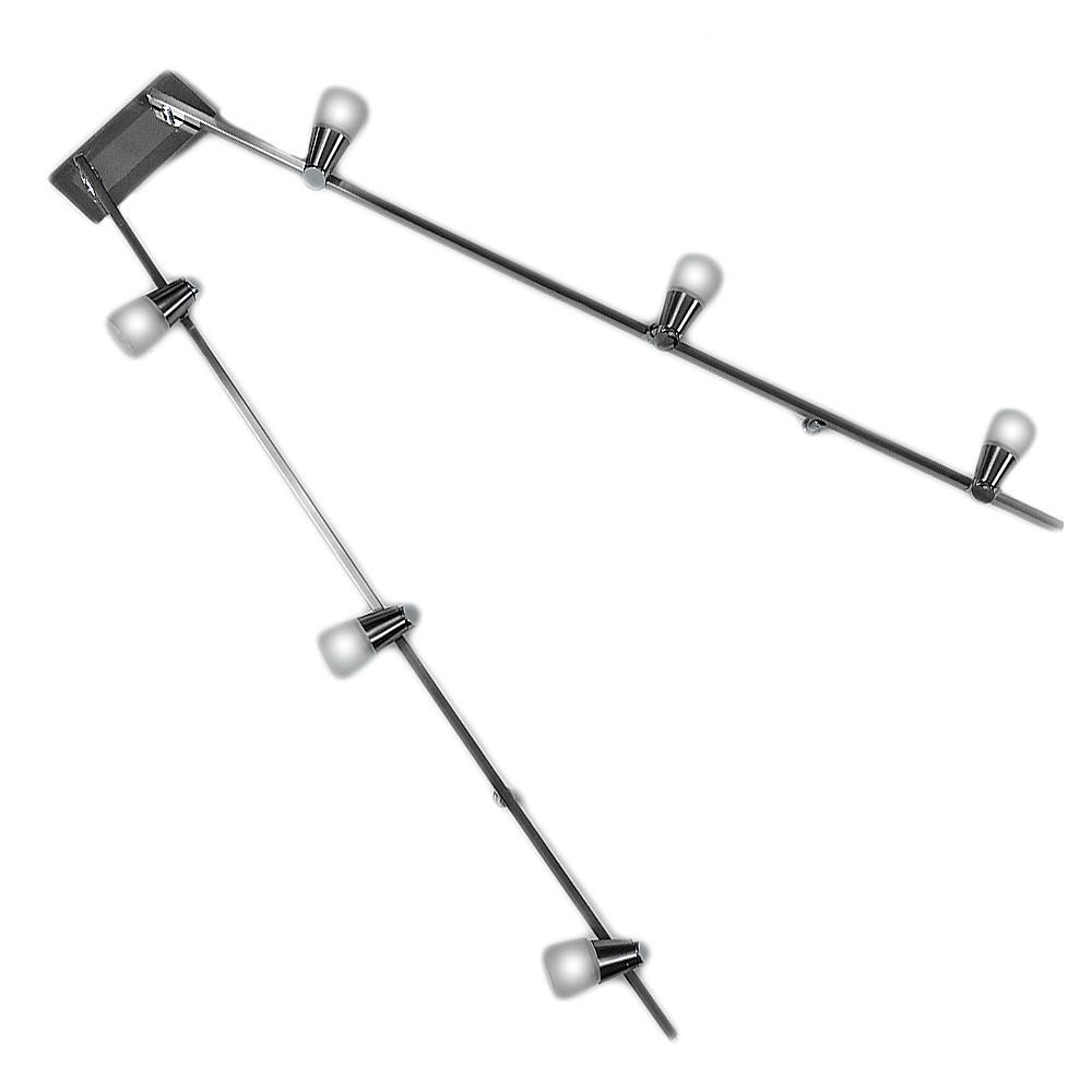 Spot Οροφής Inox Εξάφωτο