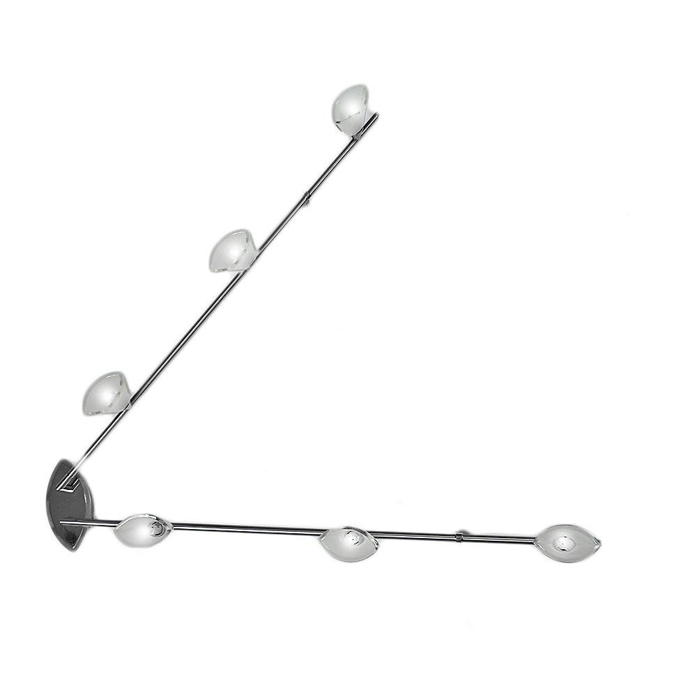 Spot Οροφής Inox Εξάφωτο