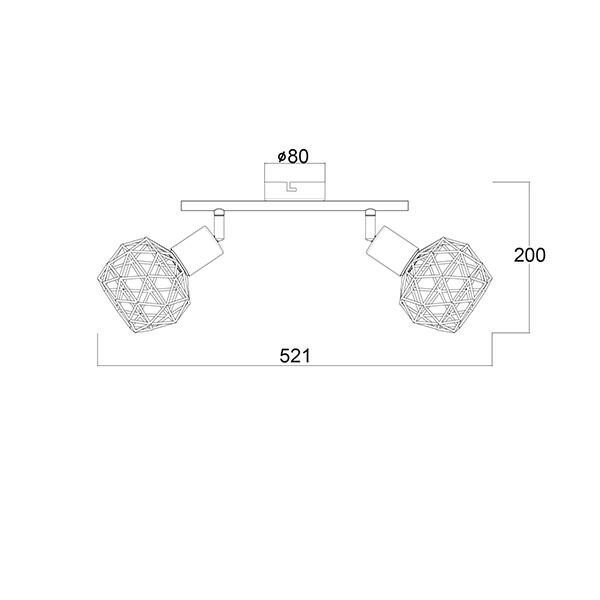 spot vintage μεταλλικό πλέγμα