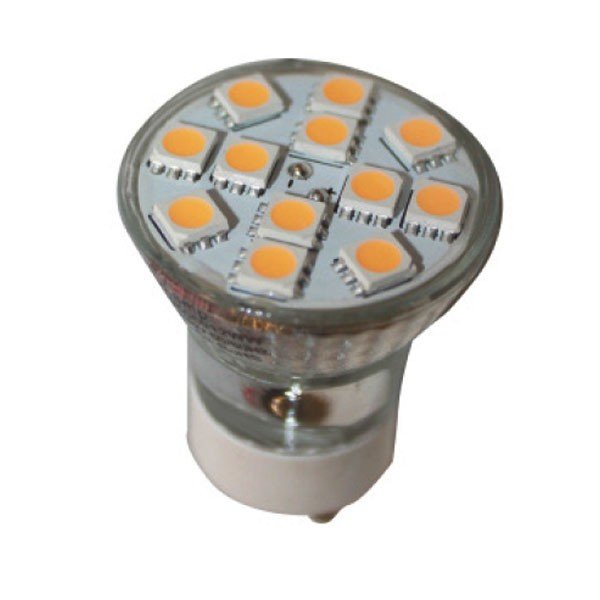 Led Λάμπα GU10 2.4Watt Ευρείας Δέσμης SMD Led Mini Θερμό Λευκό 2700Κ
