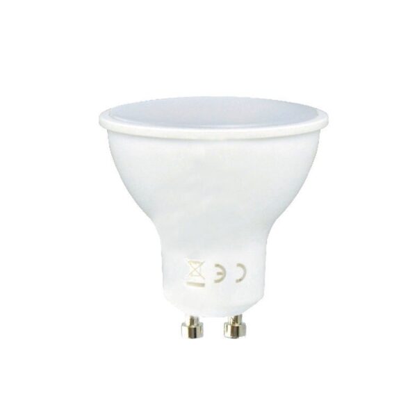 Led Λάμπα GU10 7Watt Ευρείας Δέσμης SMD 540Lumen Φυσικό Λευκό 4000Κ