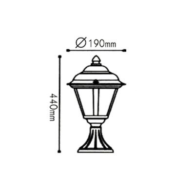 Φανάρι Δαπέδου Εξωτερικού Χώρου Ε27