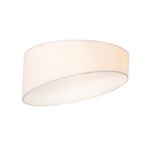 ACA Lighting Μοντέρνο Φωτιστικό Οροφής με Υφασμάτινο Καπέλο Λευκό Τρίφωτο