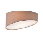 ACA Lighting Μοντέρνο Καπέλο Οροφής Υφασμάτινο Τρίφωτο στο Χρώμα της Μόκας