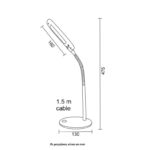ACA Lighting LED Φωτιστικό Γραφείου 5Watt Μεταλλικό με Πλαστική Βάση σε Πολλά Χρώματα