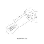 ACA Lighting Σποτ Επίτοιχο Οροφής Μεταλλικό Μονόφωτο Περιστρεφόμενο Μαύρο