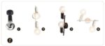 ACA Lighting Σποτ Επίτοιχο Οροφής Μεταλλικό Μονόφωτο Περιστρεφόμενο Μαύρο