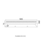 Φωτιστικό Μοντέρνο Επίτοιχο Ακρυλικό με Μεταλλική Βάση Λευκό