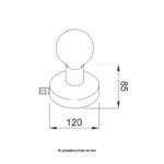 ACA Lighting Σποτ Επίτοιχο Μεταλλικό σε Διάφορα Χρώματα
