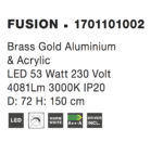 Φωτιστικό κρεμαστο nova 1701101002 FUSION - Image 7