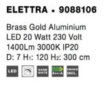 Κρεμαστο Φωτιστικό  Μοντέρνο  nova 9088106 ELETTRA - Image 8