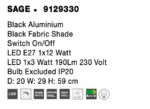 Φωτιστικό Τοιχου nova  9129330 SAGE - Image 6