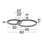 CILION Φωτιστικό οροφής led Nova luce 9011137 - Image 3