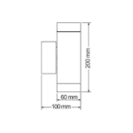 Σποτ Επίτοιχο Up-Down Εξωτερικού Χώρου - KT LIGHTING – 7024OP - Image 2