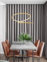Κρεμαστό Φωτιστικό Χρυσό Girish – 9248109 Νοva Luce