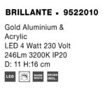 Φωτιστικό Οροφής BRILLANTE 9522010 Nova Luce - Image 3