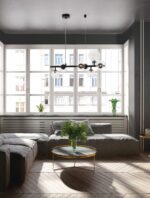 Κρεμαστό Φωτιστικό σε Ράγα  ODILLIA 9009250 Nova Luce
