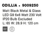 Κρεμαστό Φωτιστικό σε Ράγα  ODILLIA 9009250 Nova Luce - Image 5