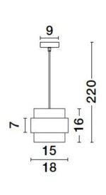 Μονόφωτο Φωτιστικό SIANNA 9236362 Nova Luce - Image 3