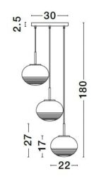 MAEVE Κρεμαστό Φωτιστικό 9236755 Nova Luce - Image 3