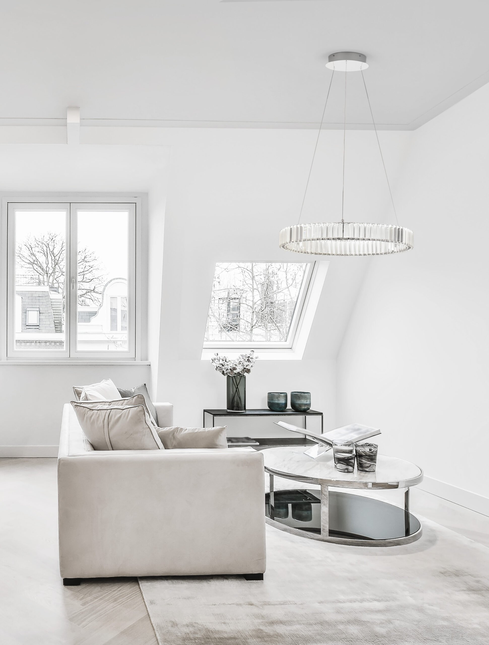 Bright,Living,Room,In,A,Modern,Luxury,House Κρεμαστό Φωτιστικό AURELIA 9333066 Nova Luce - Image 1