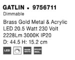Φωτιστικό Οροφής GATLIN 9756711 Nova Luce - Image 6